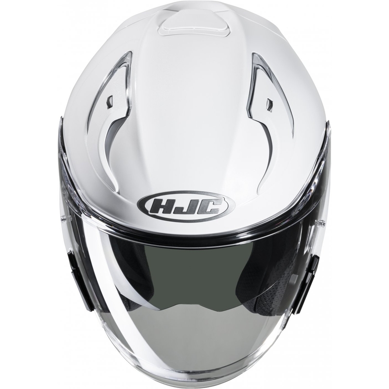 Offener Motorradhelm HJC RPHA 31 Solid perlweiß