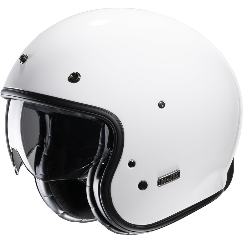 Offener Motorradhelm HJC V31 Solid weiß