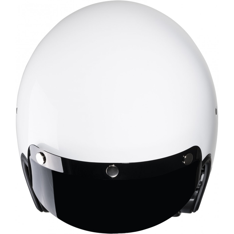 Offener Motorradhelm HJC V31 Solid weiß