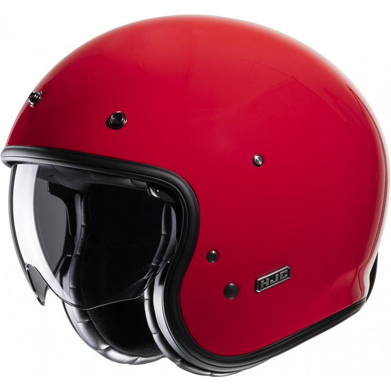 Offener Motorradhelm HJC V31 Solid rot