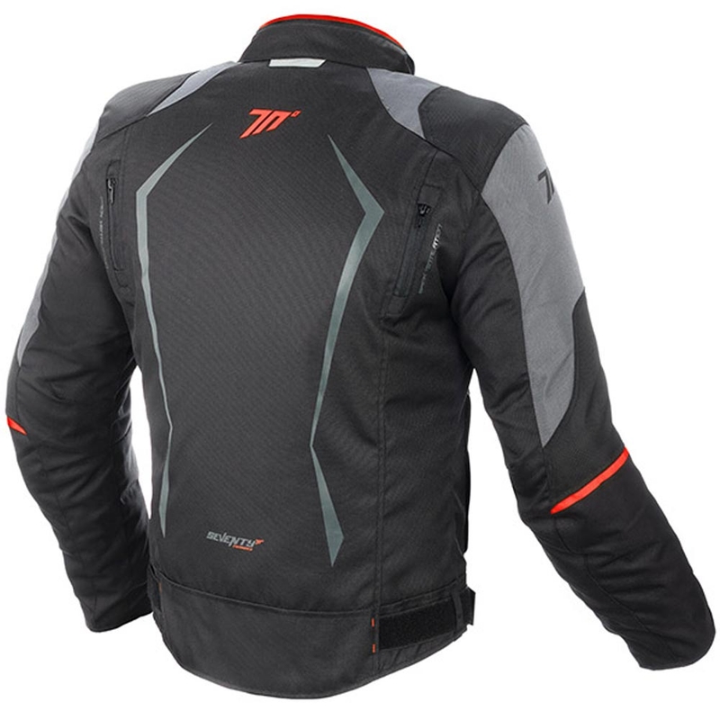 Motorradjacke SEVENTY DEGREES SD-JR47 schwarz-grau-rot