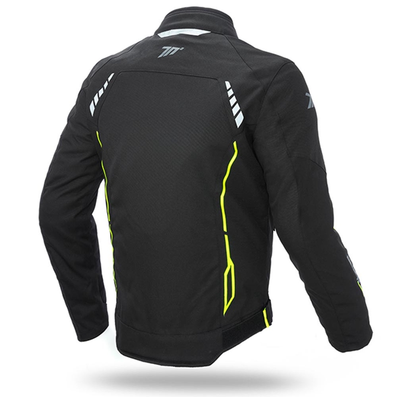 Motorradjacke SEVENTY DEGREES SD-JR65 schwarz-fluorgelb