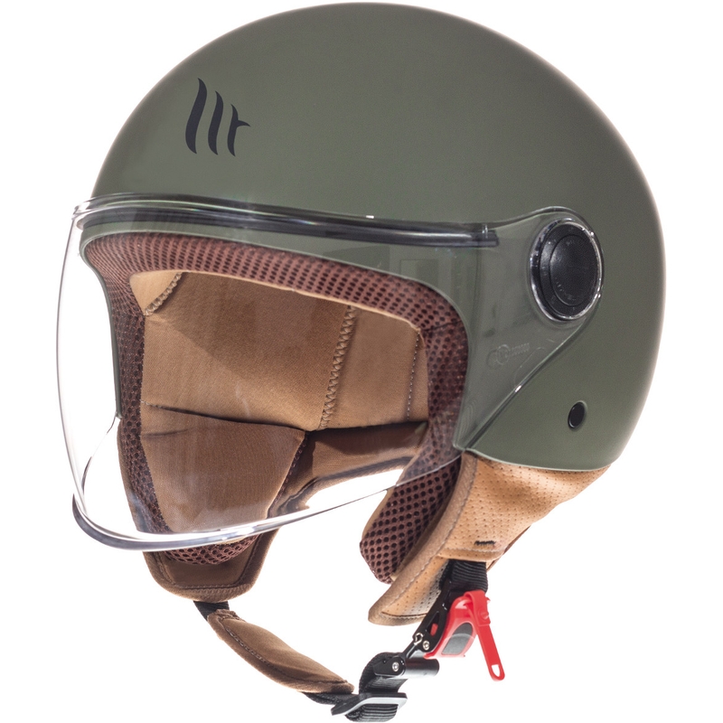 MT Street offener Motorradhelm grün matt