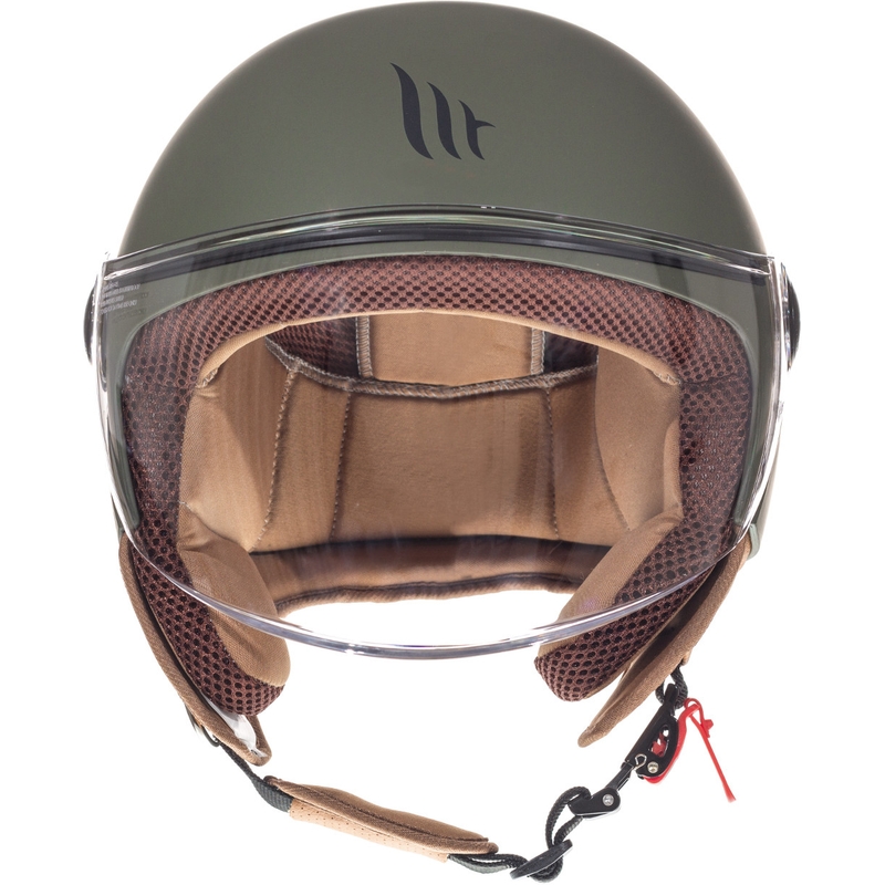 MT Street offener Motorradhelm grün matt