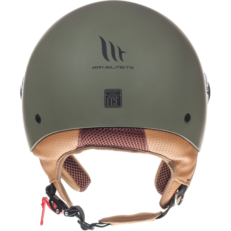 MT Street offener Motorradhelm grün matt