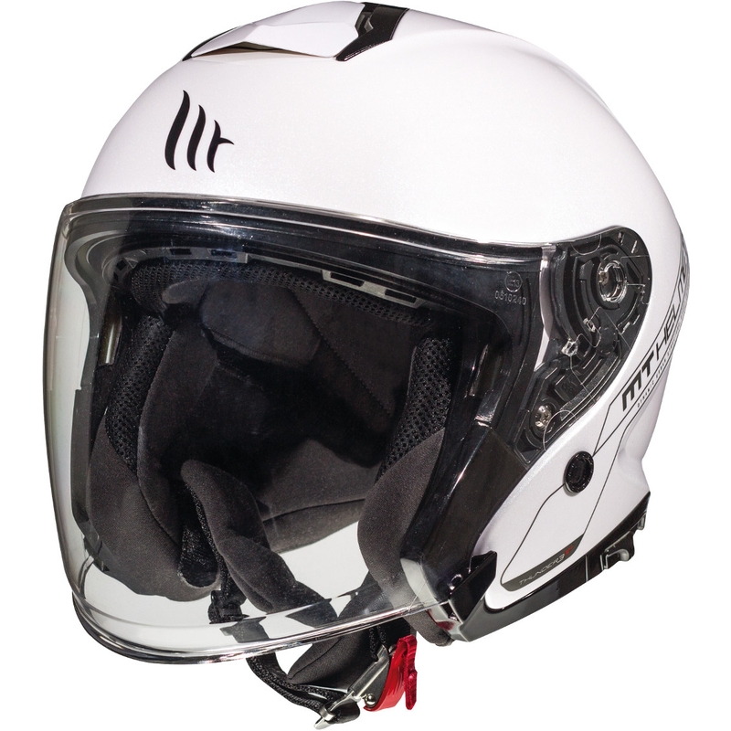 MT Thunder 3 SV Solid White Open Motorradhelm Ausverkauf