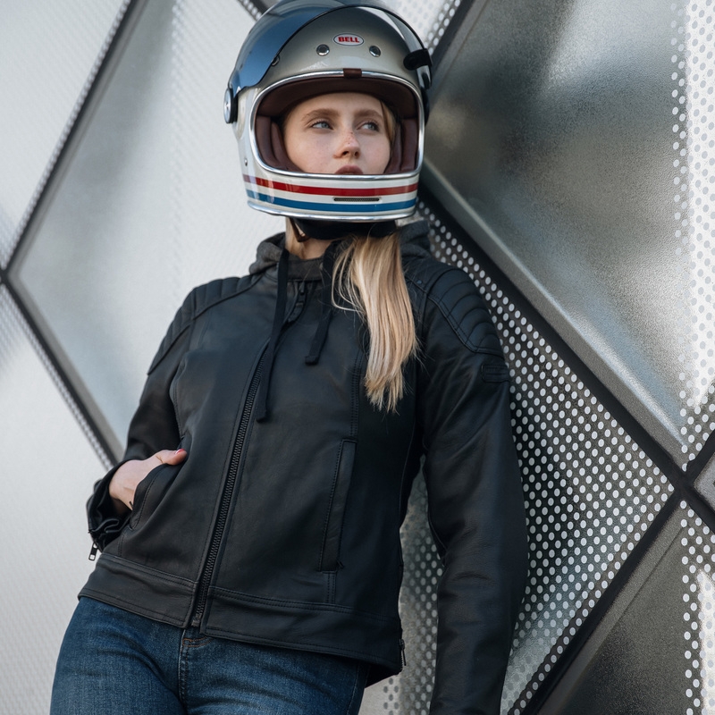 Damen Motorradjacke Rebelhorn Impala schwarz
