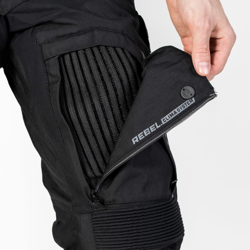 Rebelhorn Patrol Motorradhose Schwarz Ausverkauf