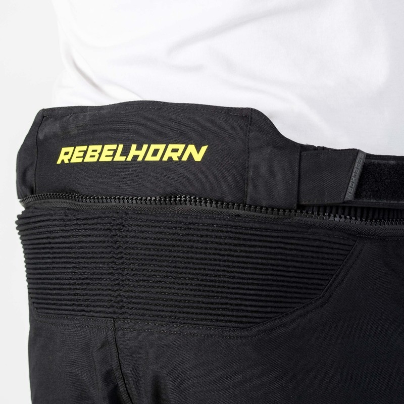 Rebelhorn Patrol Grau-Schwarz-Fluo Gelb Motorradhosen