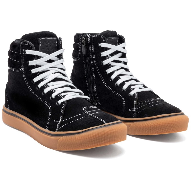Leder Motorradstiefel BROGER California schwarz
