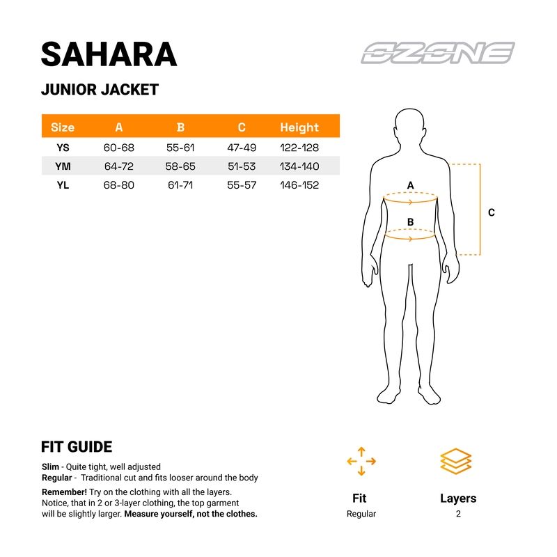 Kinder-Motorradjacke Ozone Sahara schwarz