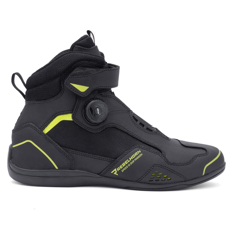 Rebelhorn Spark II Motorradstiefel schwarz-fluogelb