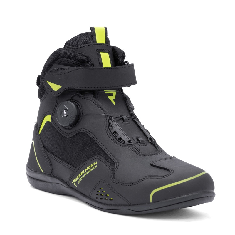 Rebelhorn Spark II Motorradstiefel schwarz-fluogelb