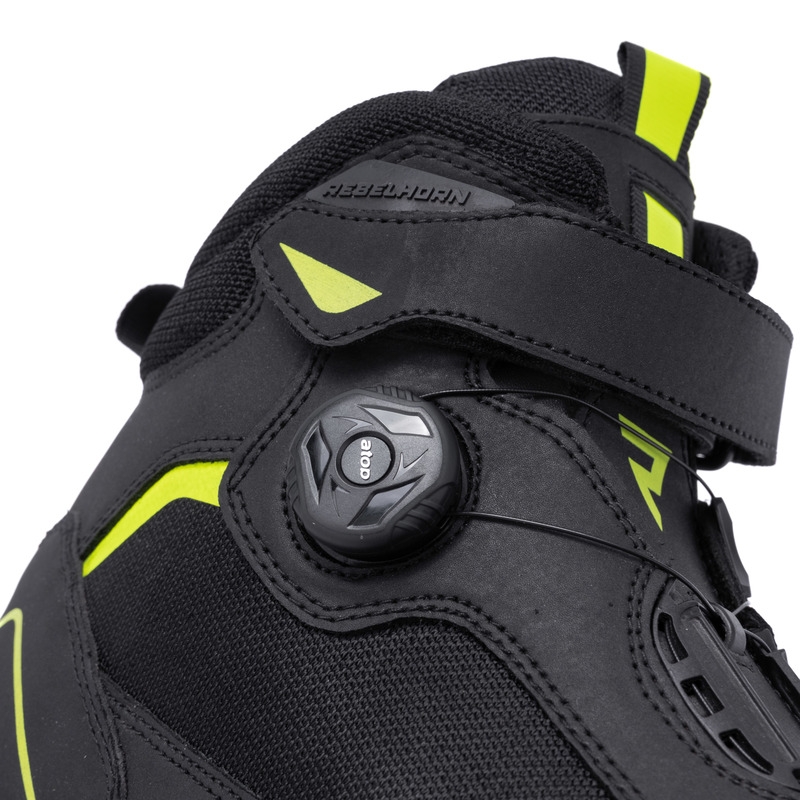 Rebelhorn Spark II Motorradstiefel schwarz-fluogelb