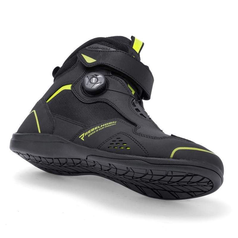 Rebelhorn Spark II Motorradstiefel schwarz-fluogelb