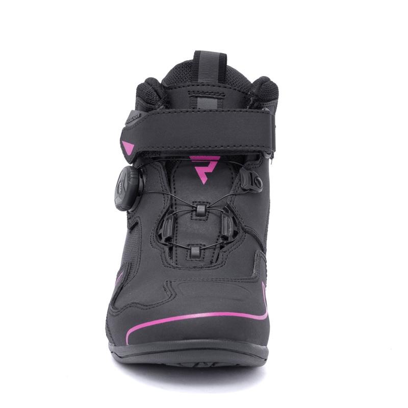 Frauen Rebelhorn Spark II Schwarz und Rosa Motorradstiefel