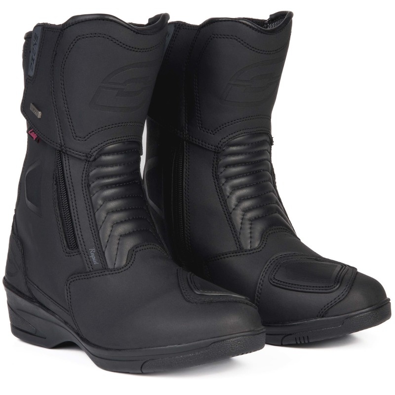 Ozone Rapid Black Matte Motorradstiefel für Frauen