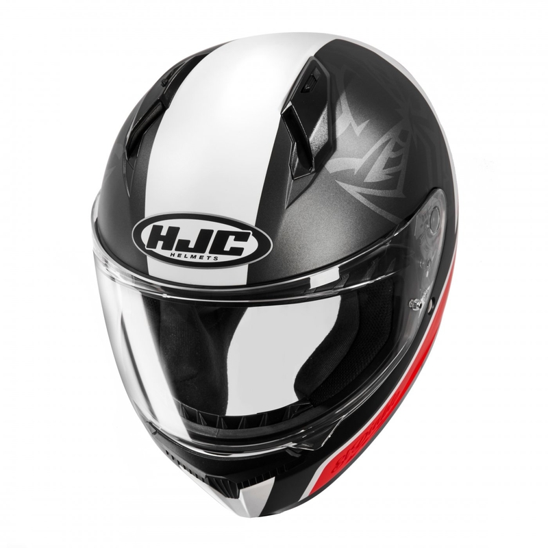 Integral Motorradhelm HJC C10 Fabio Quartararo 20 MC1SF schwarz-weiß-rot