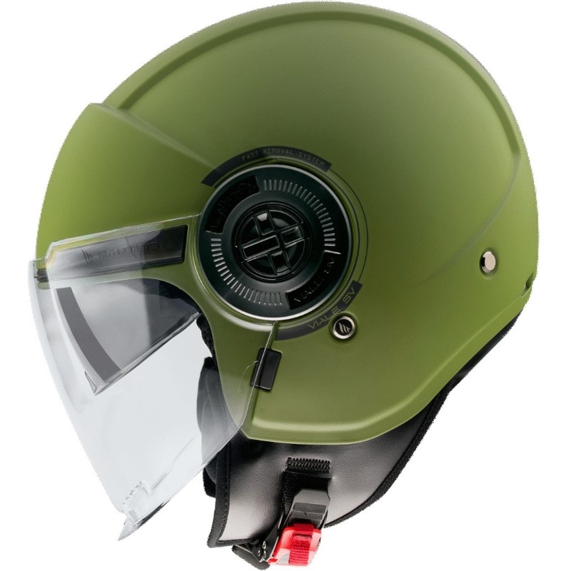 MT Viale SV S offener Motorradhelm grün matt