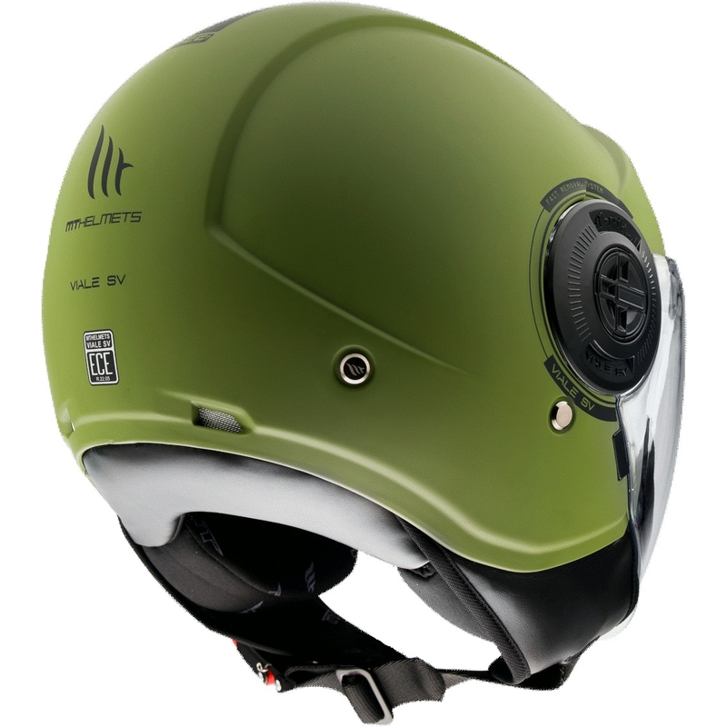 MT Viale SV S offener Motorradhelm grün matt