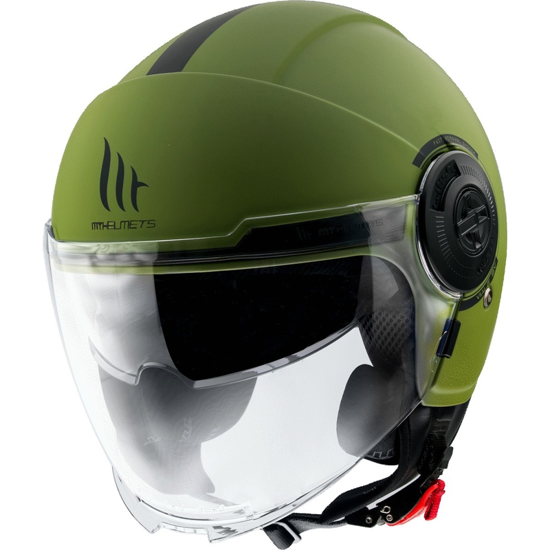MT Viale SV S offener Motorradhelm grün matt