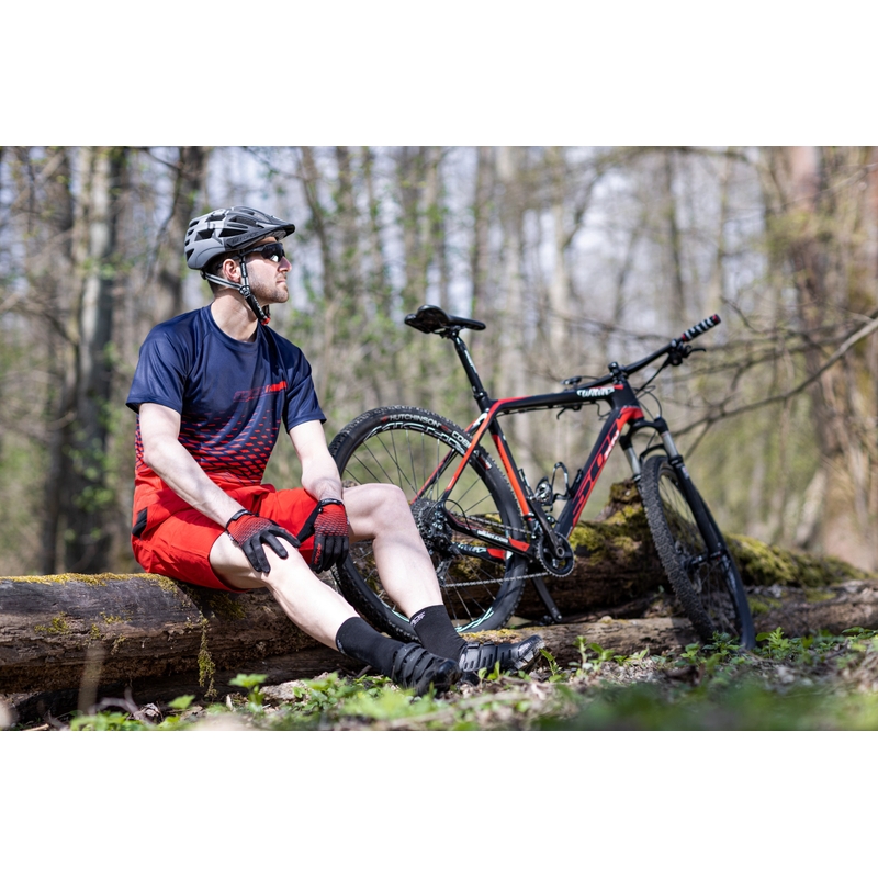 Damen FORCE MTB Angle Trikot blau-rot Ausverkauf