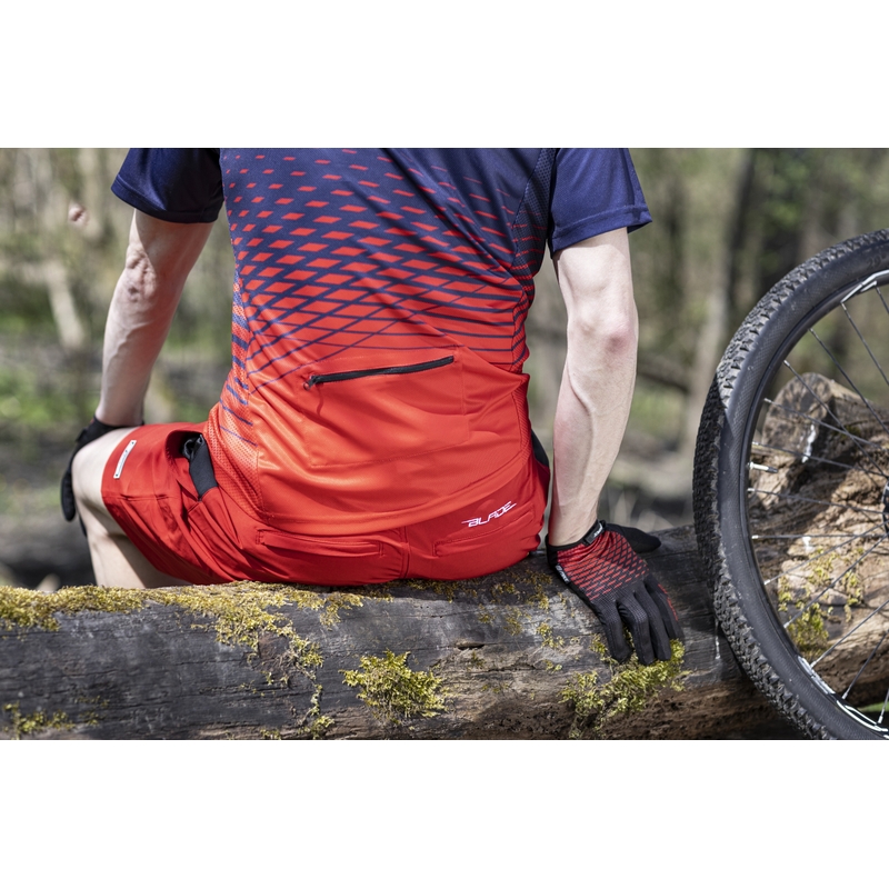 Damen FORCE MTB Angle Trikot blau-rot Ausverkauf