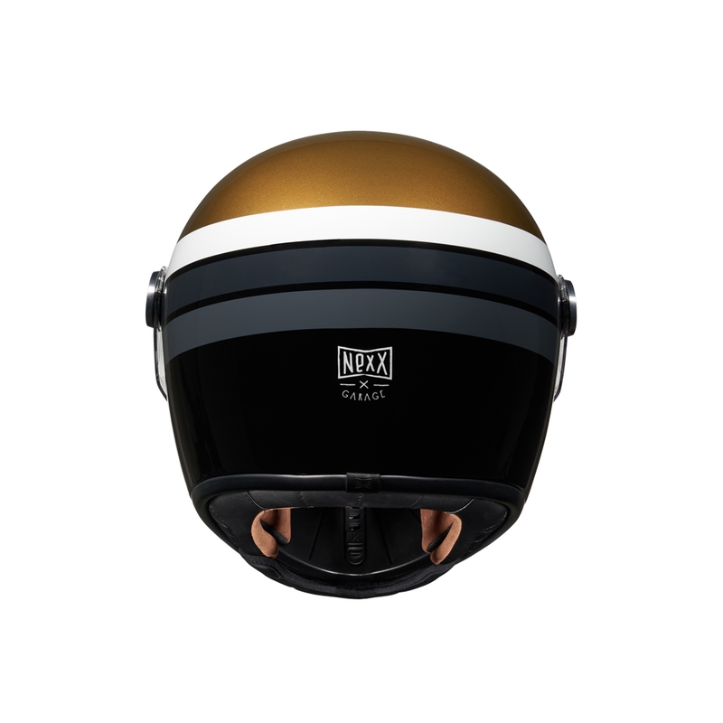 NEXX X.G100R Gallon gold-schwarzer Integral-Motorradhelm Ausverkauf