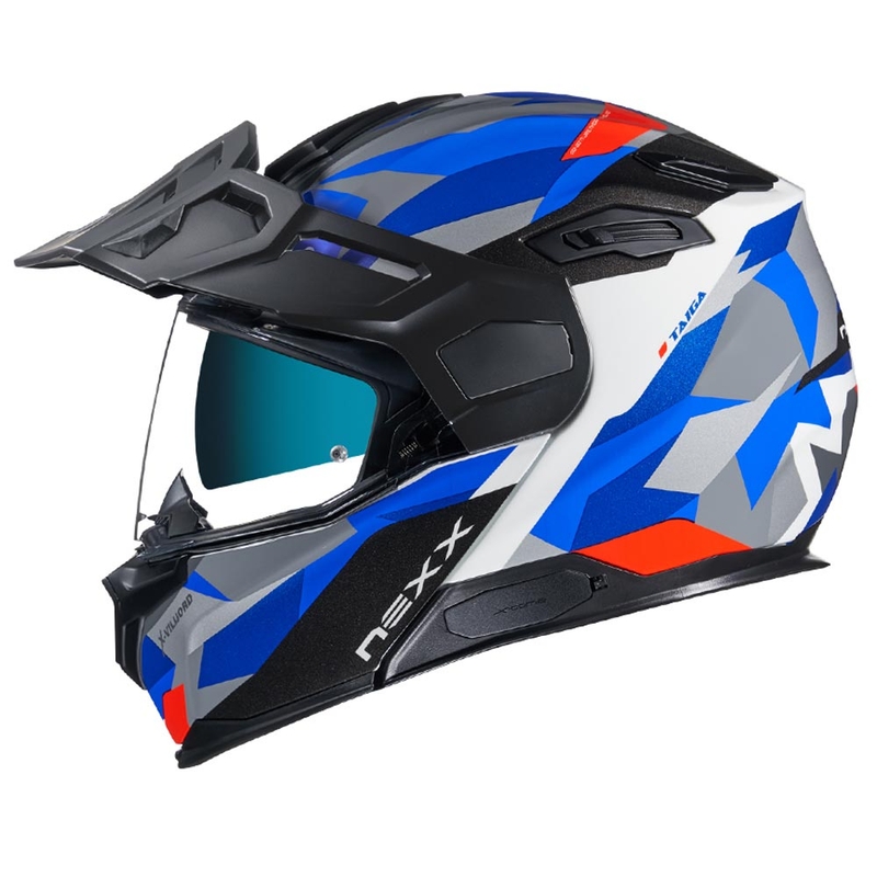 Klapphelm NEXX X.Vilijord Taiga weiß-grau-blau Ausverkauf