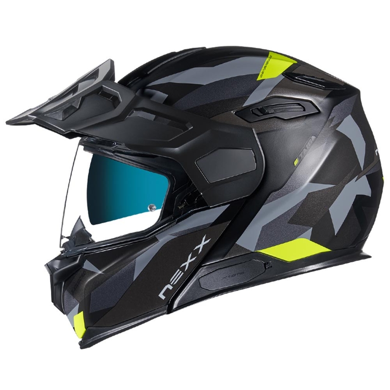 Kipphelm NEXX X.Vilijord Taiga schwarz-grau-fluo gelb Ausverkauf