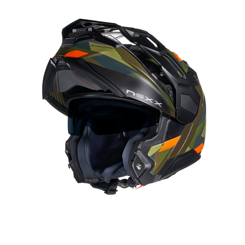 Kipphelm NEXX X.Vilijord Taiga grün-orange Ausverkauf