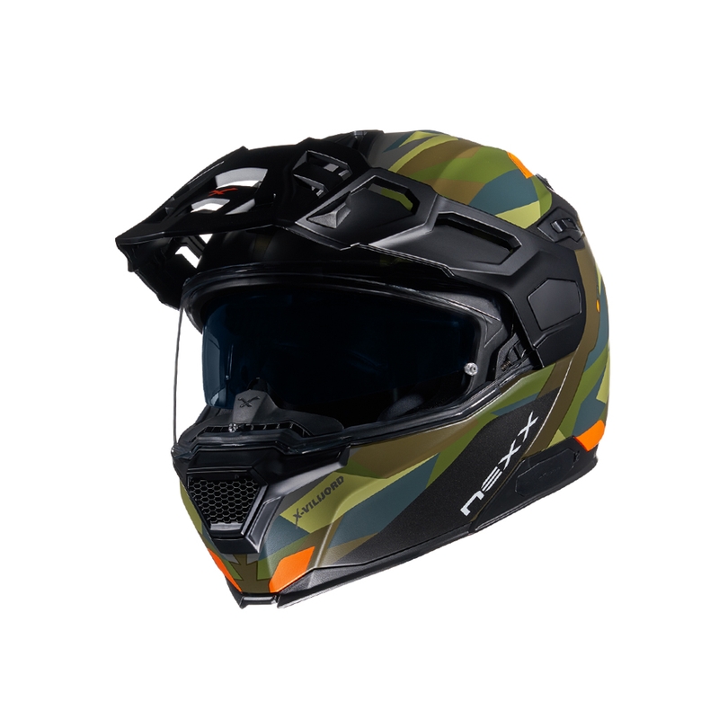 Kipphelm NEXX X.Vilijord Taiga grün-orange Ausverkauf
