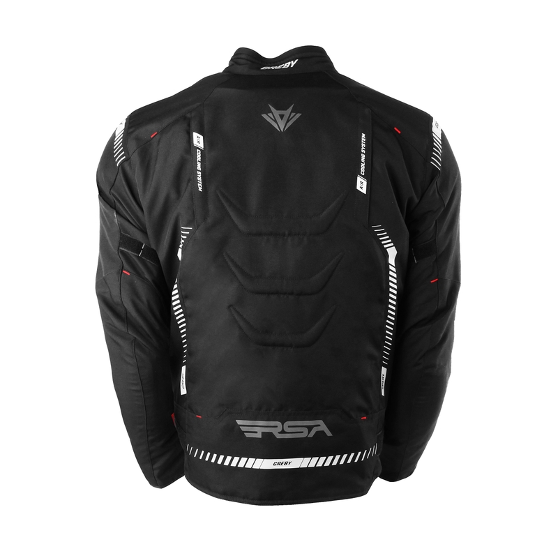 Motorradjacke RSA Greby 2 schwarz-grau Ausverkauf