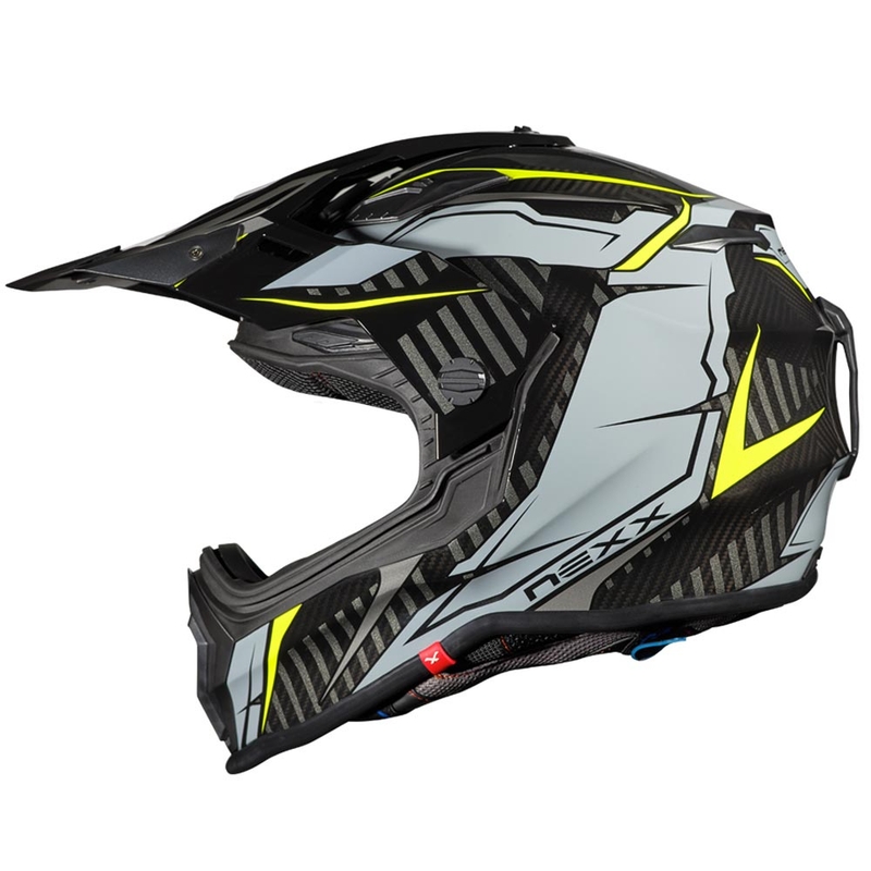 Enduro-Helm NEXX X.WRL Atika grau-fluo gelb Ausverkauf