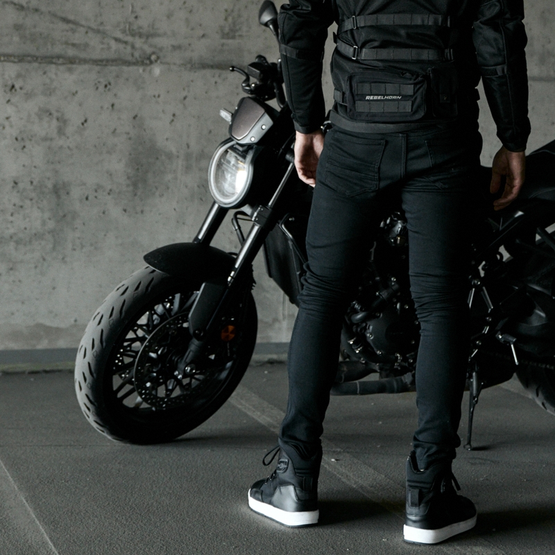 Rebelhorn Eagle III Schwarze Motorradjeans Ausverkauf