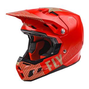 Motocross Helm FLY Racing Formula CC Primär rot-sand