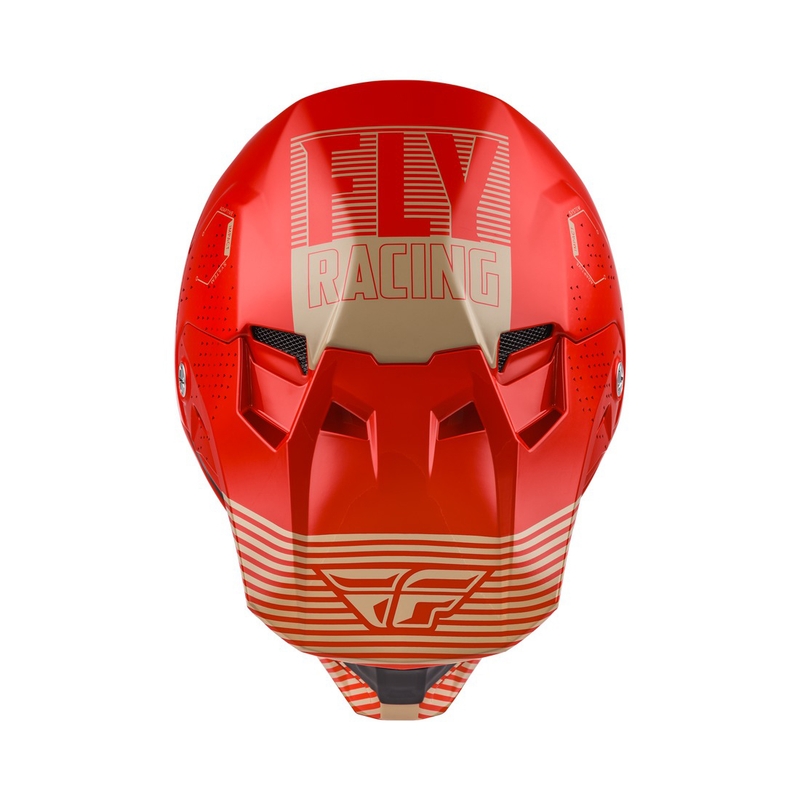 Motocross Helm FLY Racing Formula CC Primär rot-sand