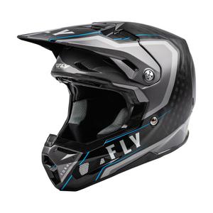 Motocross-Helm FLY Racing Formula Axon schwarz-grau-blau