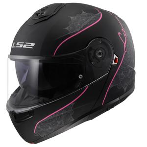 LS2 FF908 Strobe II Lux schwarz und rosa