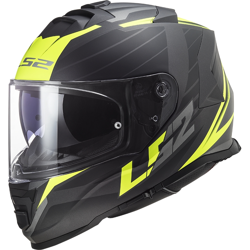 Integralhelm Motorrad LS2 FF800 Storm II Nerve schwarz-fluo gelb