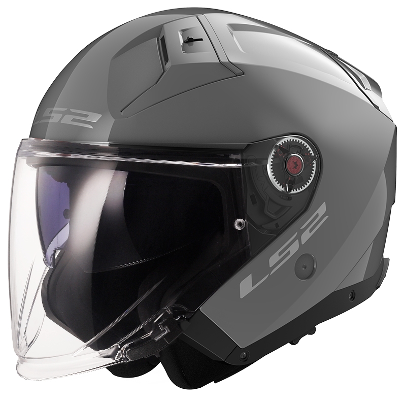 Offener Helm LS2 OF603 Infinity II Solid Nardo grau
