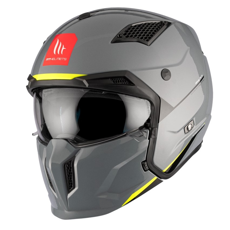 Jethelm MT Streetfighter SV S Solid A22 grau glänzend