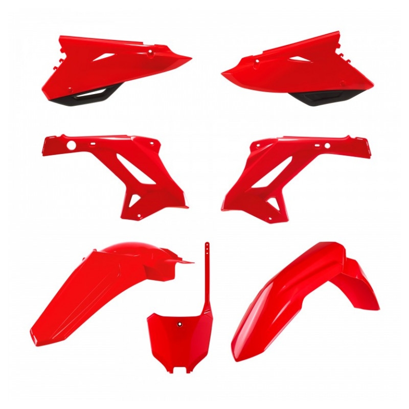 Satz Kunststoffteile POLISPORT restyling rot für HONDA CR 125 R 2000-2001, HONDA CR 250 R 2000-2001