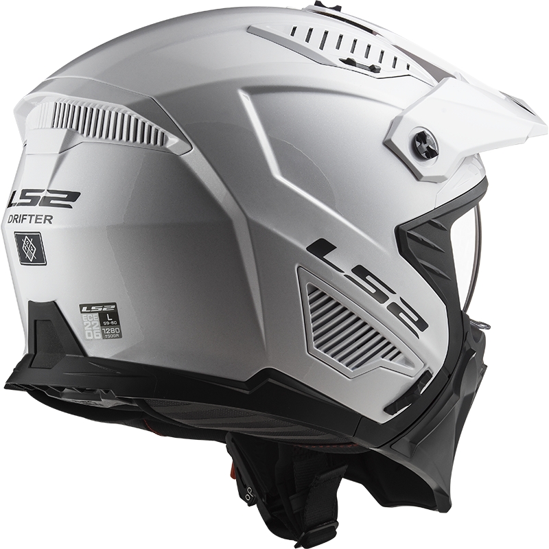 Motorradhelm LS2 OF606 Drifter Solid weiß