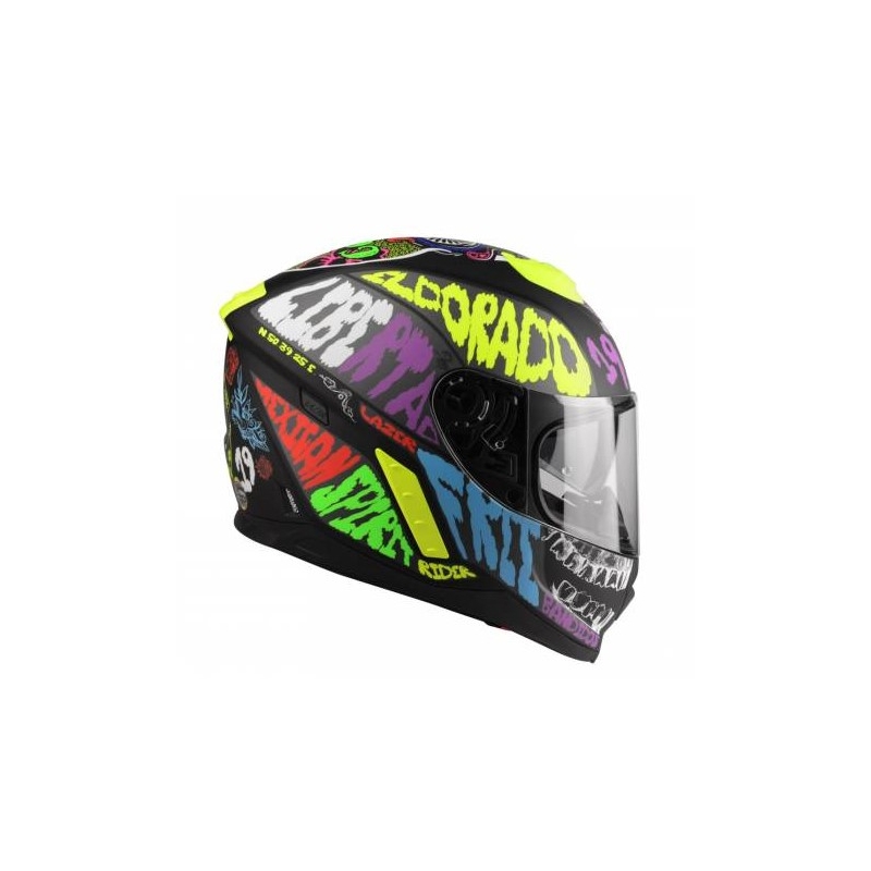 Integral Motorradhelm Lazer Rafale Mexicana multicolor