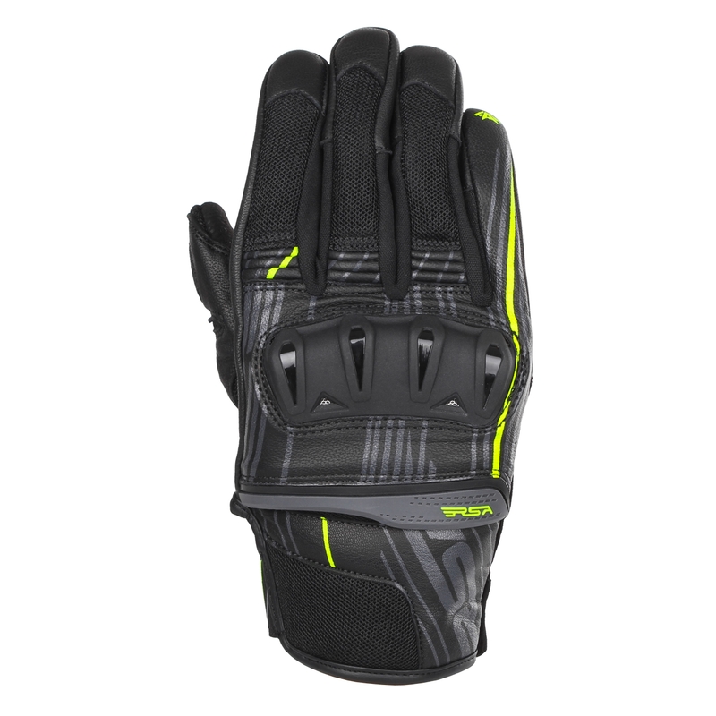 Motorradhandschuhe RSA Sprint schwarz-fluorgelb