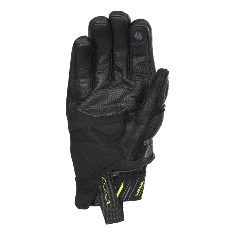 Motorradhandschuhe RSA Sprint schwarz-fluorgelb