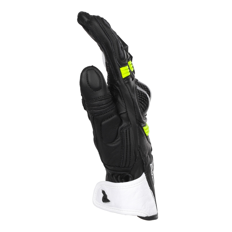Damen Motorradhandschuhe Street Racer STR schwarz-fluo gelb