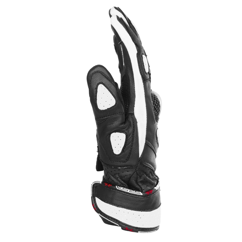 Damen-Motorradhandschuhe RSA RX2 schwarz-weiß