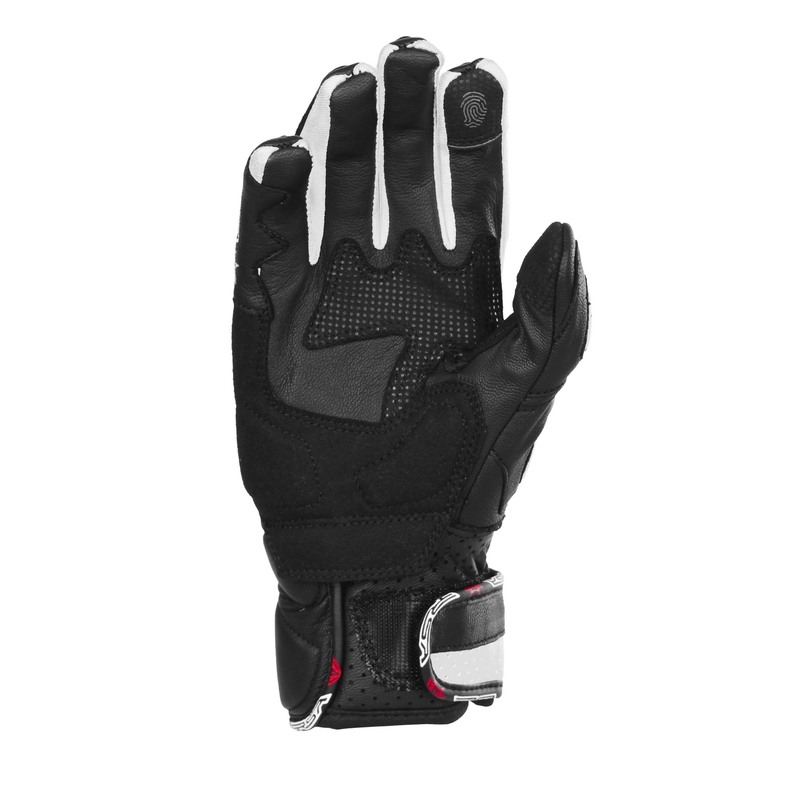 Damen-Motorradhandschuhe RSA RX2 schwarz-weiß
